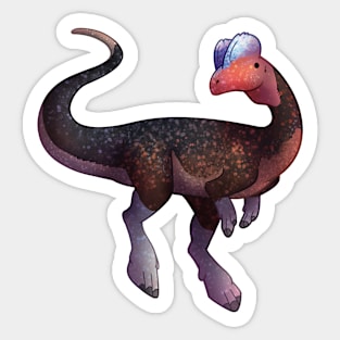 Cozy Dilophosaurus Sticker